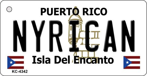 Nyrican Puerto Rico Flag Novelty Aluminum Key Chain KC-4342
