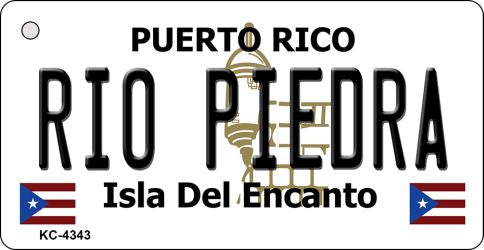 Rio Pieora Puerto Rico Flag Novelty Aluminum Key Chain KC-4343