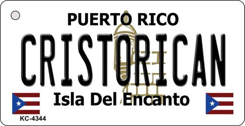 Cristorican Puerto Rico Flag Novelty Aluminum Key Chain KC-4344