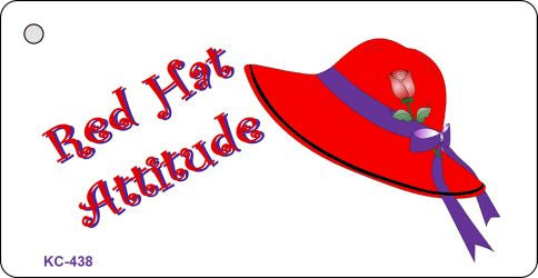 Red Hat Attitude Novelty Aluminum Key Chain KC-438