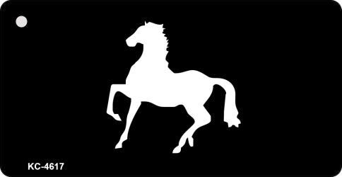 Horse Prancing Novelty Aluminum Key Chain KC-4617