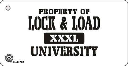 Lock and Load Novelty Aluminum Key Chain KC-4693