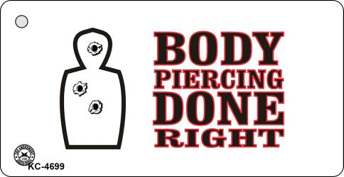 Body Piercing Novelty Aluminum Key Chain KC-4699