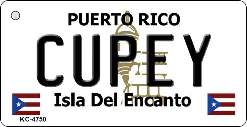 Cupey Puerto Rico Flag Novelty Aluminum Key Chain KC-4750