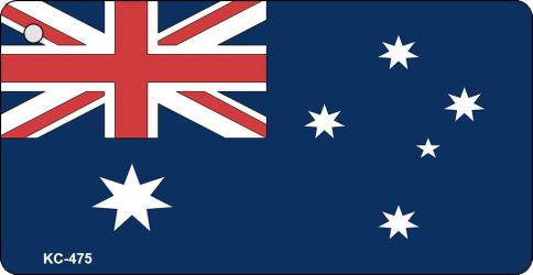 Australia Flag Novelty Aluminum Key Chain KC-475