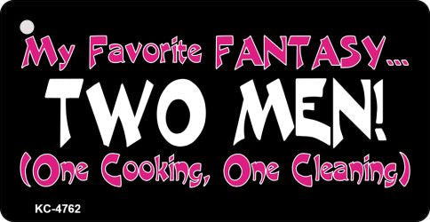 Fantasy Two Men Novelty Aluminum Key Chain KC-4762