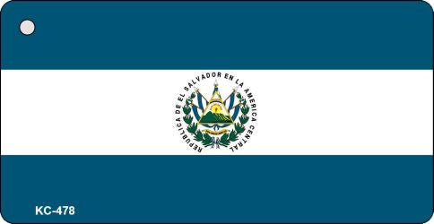 El Salvador Flag Novelty Aluminum Key Chain KC-478