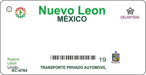 Nuevo Leon Mexico Blank Novelty Metal Key Chain KC-4793