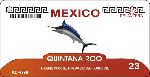 Quintana Roo Mexico Blank Novelty Metal Key Chain KC-4796