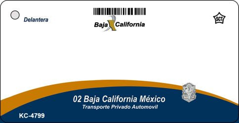 Baja California Mexico Blank Novelty Metal Key Chain KC-4799