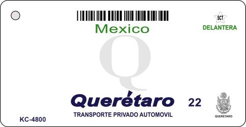 Queretaro Mexico Blank Novelty Metal Key Chain KC-4800