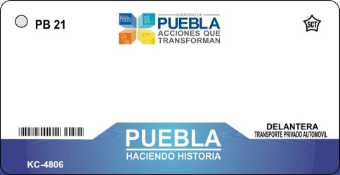 Puebla Mexico Blank Novelty Metal Key Chain KC-4806