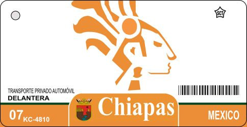 Chiapas Mexico Blank Novelty Metal Key Chain KC-4810