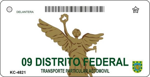 Distrito Federal Mexico Blank Novelty Metal Key Chain KC-4821