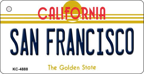 San Fransico California State License Plate Tag Key Chain KC-4888