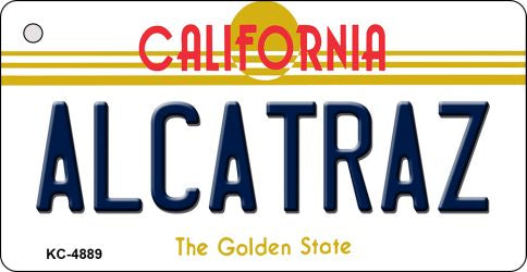 Alcatraz California State License Plate Tag Key Chain KC-4889