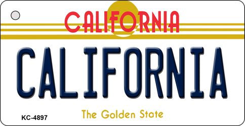 California California State License Plate Tag Key Chain KC-4897