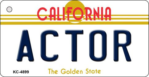 Actor California State License Plate Tag Key Chain KC-4899