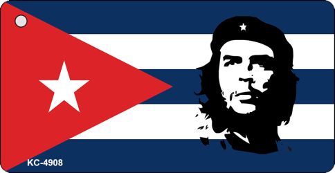 Che Guevara Flag Novelty Aluminum Key Chain KC-4908