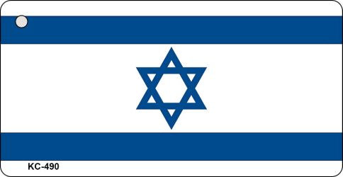 Israel Flag Novelty Aluminum Key Chain KC-490