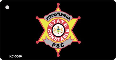 PA Constable Star Novelty Aluminum Key Chain KC-5000