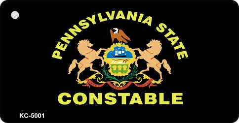 PA Constable Seal Novelty Aluminum Key Chain KC-5001