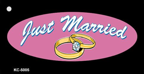 Just Married Novelty Metal Key Chain KC-5005