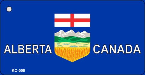 Alberta Canada Flag Novelty Aluminum Key Chain KC-500