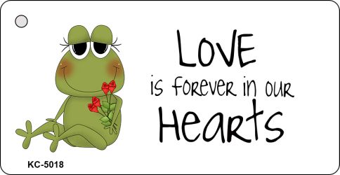 Love Is Forever Frog Novelty Aluminum Key Chain KC-5018