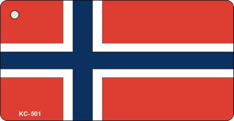 Norway Flag Novelty Aluminum Key Chain KC-501