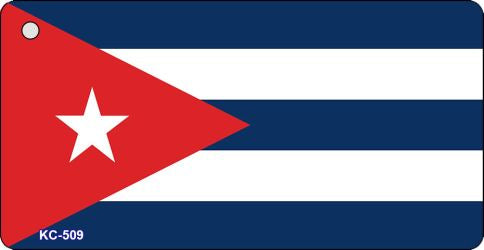 Cuba Flag Novelty Aluminum Key Chain KC-509