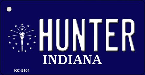 Hunter Indiana State License Plate Tag Novelty Key Chain KC-5101