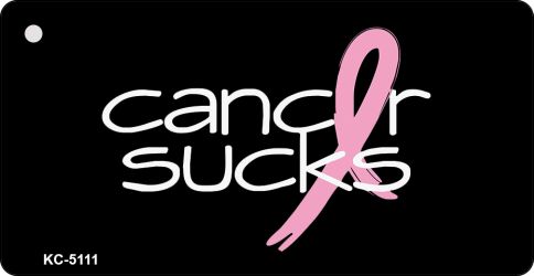 Cancer Sucks Novelty Aluminum Key Chain KC-5111
