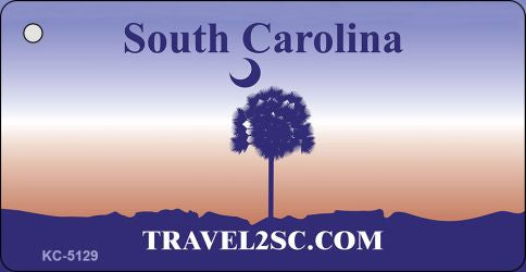 South Carolina State Blank Novelty Metal Key Chain KC-5129