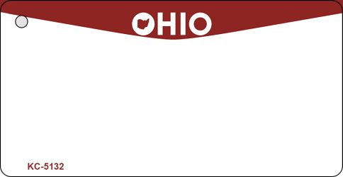 Ohio State Blank Novelty Metal Key Chain KC-5132