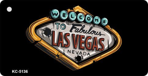 Las Vegas Novelty Aluminum Key Chain KC-5136