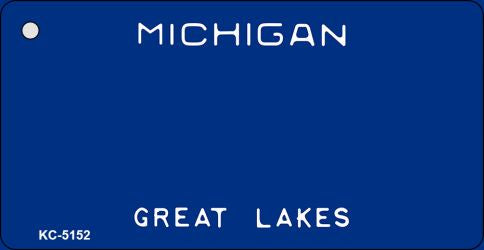 Michigan State Blank Novelty Metal Key Chain KC-5152