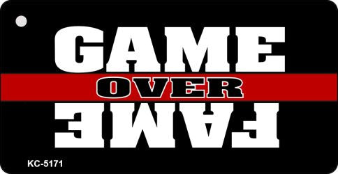 Game Over Fame Novelty Aluminum Key Chain KC-5171