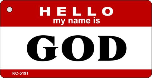 God Novelty Aluminum Key Chain KC-5191