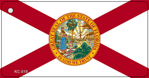 Florida State Flag Novelty Aluminum Key Chain KC-519