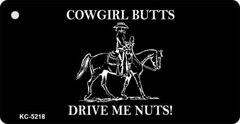 Cowgirl Butts Novelty Aluminum Key Chain KC-5218