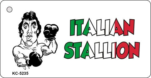 Italian Stallion Novelty Aluminum Key Chain KC-5235