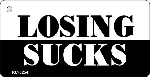 Losing Sucks Novelty Aluminum Key Chain KC-5254