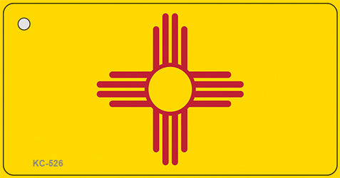New Mexico State Flag Novelty Aluminum Key Chain KC-526