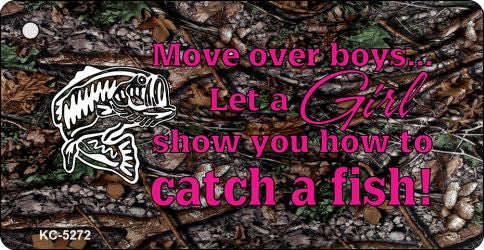Move Over Boys Novelty Aluminum Key Chain KC-5272