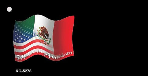 Mexican / American Flag Novelty Metal Key Chain KC-5278