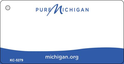 Michigan State Blank Novelty Metal Key Chain KC-5279