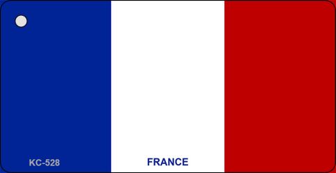 France Flag Novelty Aluminum Key Chain KC-528