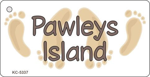 Pawleys Island Foot s Novelty Aluminum Key Chain KC-5337