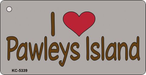 I Love Pawleys Island Novelty Aluminum Key Chain KC-5339